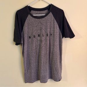 Hurley Buckle T-shirt Men’s  Large Gray Short sleeve crew neck logo surf skate